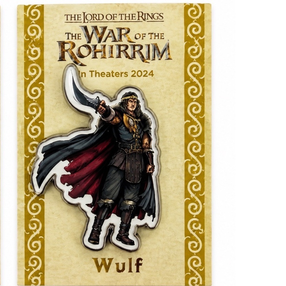 Lord of the Rings The War of the Rohirrim Wulf Enamel Pin 2024 Movie Promo NEW